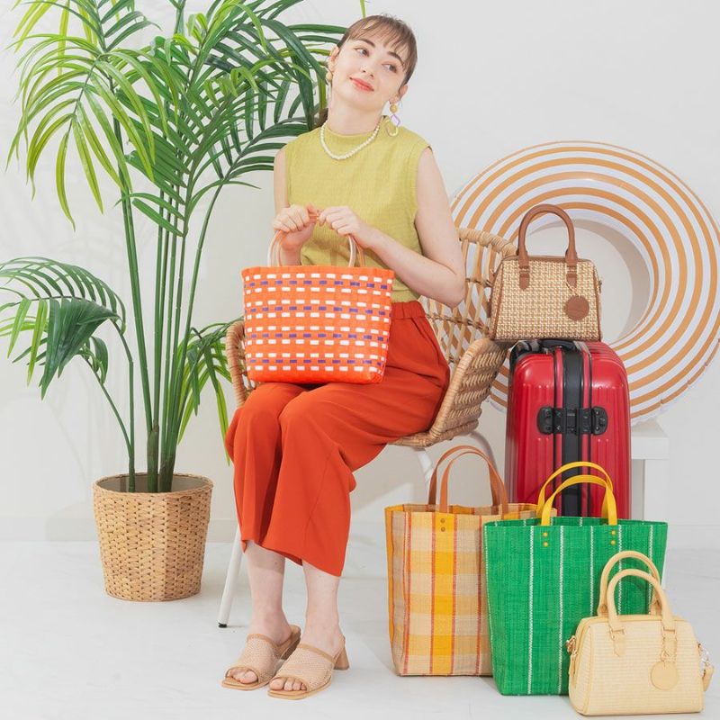 ACCOMMODEPPバンドカゴバッグ グリーン | トートバッグ | アコモ