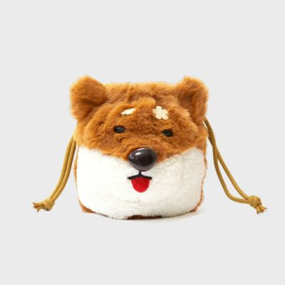 ACCOMMODEドッグファー巾着ポーチ 豆柴 | ポーチ | アコモ ACCOMMODEドッグファー巾着ポーチ 豆柴 | ポーチ | アコモ