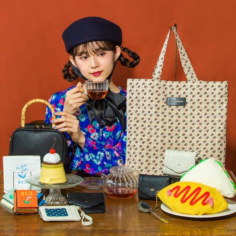 ACCOMMODEレトロフラップウォレット ブラック | 財布 | アコモ