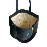 PPPRINTCITY RAFFIA TOTE BAG / ラフィアトートバッグ ライト PPPRINTCITY RAFFIA TOTE BAG / ラフィアトートバッグ ライト