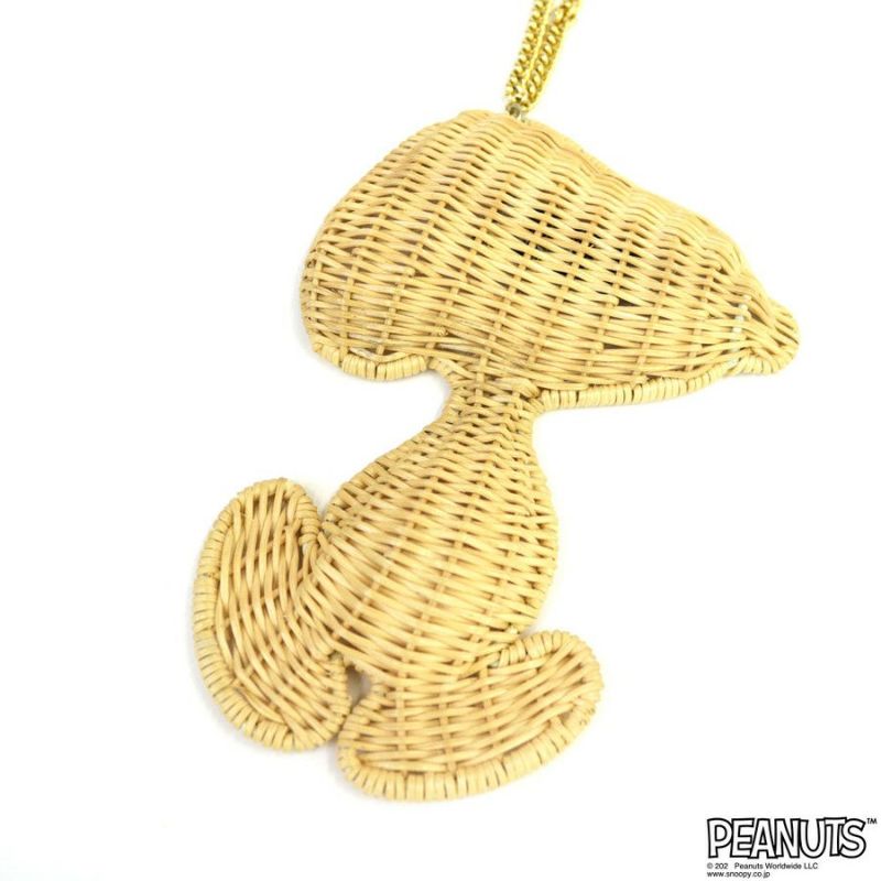 d*9様 希少　スヌーピー キーホルダー ハンモック SNOOPYSNOOPY/Wicker charm S ナチュラル | キーホルダー