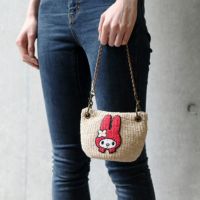 新品　アコモデ　マイメロディ　ミニバッグ　カゴバッグ　ショルダー　サンリオ sanrio かごバッグ カゴバッグ sannrio（サンリオ）/マイ