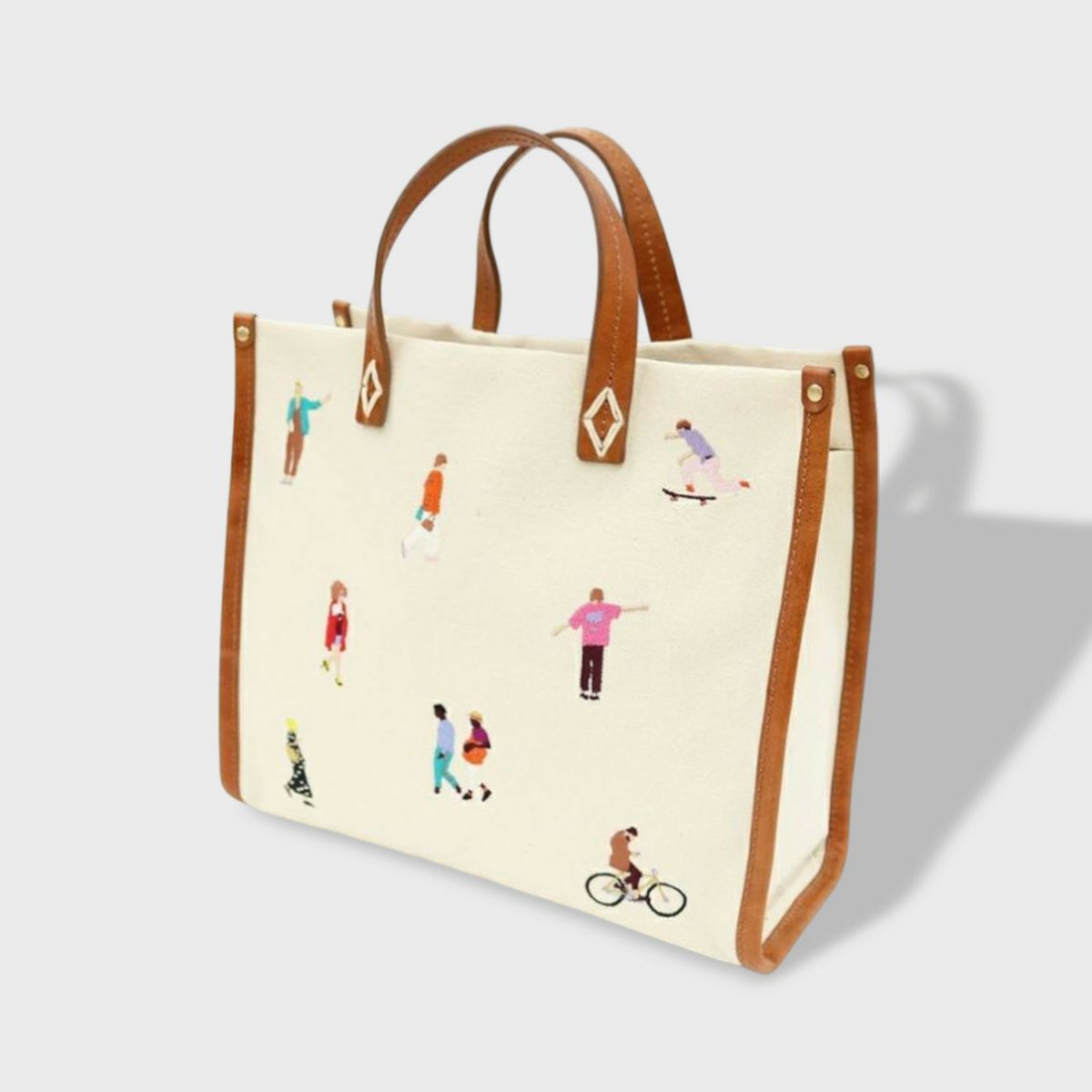 PPPRINTCITY RAFFIA TOTE BAG / ラフィアトートバッグ ライトベージュ 