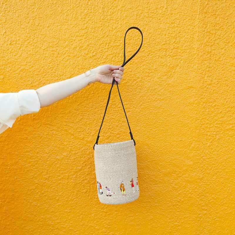 PPPRINT バケットバッグ PPPRINTCITY BUCKET MINI BAG / バケットミニバッグ ベージュ