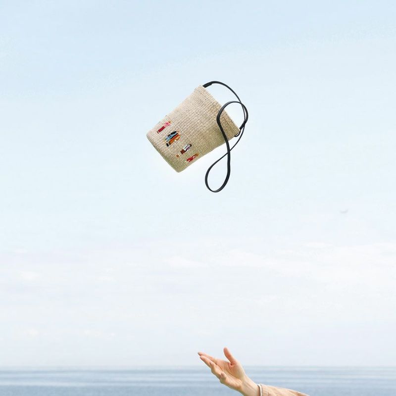 PPPRINT バケットバッグ PPPRINTCITY BUCKET MINI BAG / バケットミニバッグ ベージュ