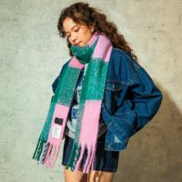 ACCOMMODEチェック柄マフラー ピンク | アパレル | アコモ ACCOMMODEチェック柄マフラー ピンク | アパレル | アコモ