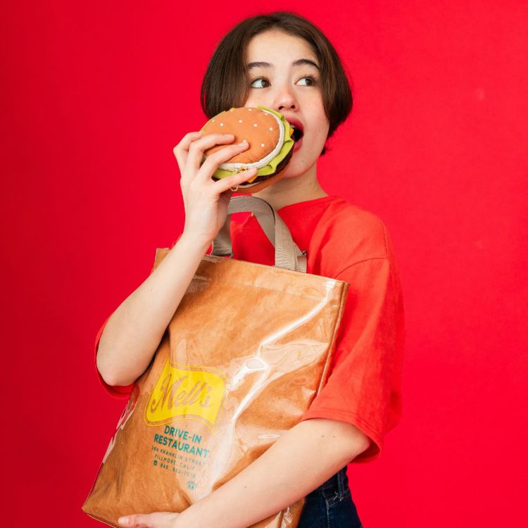 ACCOMMODEハンバーガーポーチ キャメル | ポーチ | アコモ