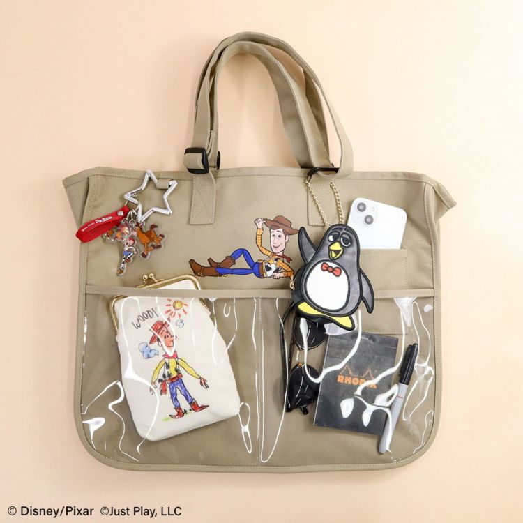 DISNEY COLLECTIONトイ・ストーリー/マルチポケットトート ベージュ