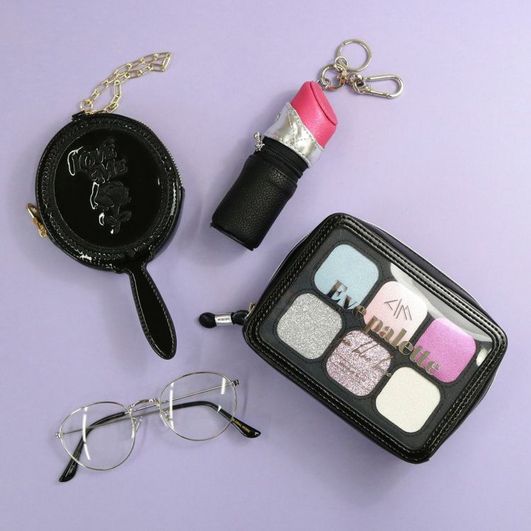 ACCOMMODEアイシャドウパレットポーチ ブラック | ポーチ | アコモ