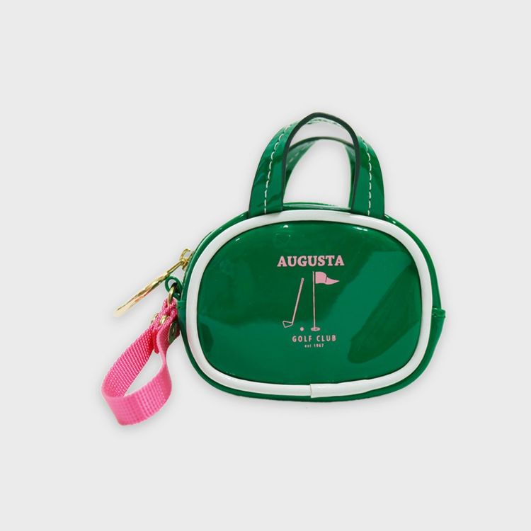 ACCOMMODE エナメルミニボストンポーチチャーム グリーン