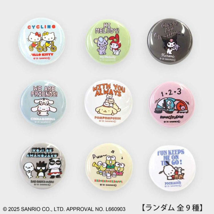 sanrio サンリオキャラクターズ/ブラインド缶ピンバッジ ランダム