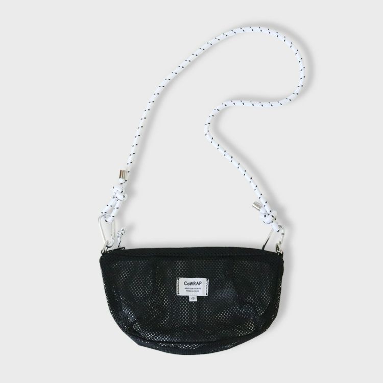 ACCOMMODE カラップメッシュショルダー ブラックペッパー