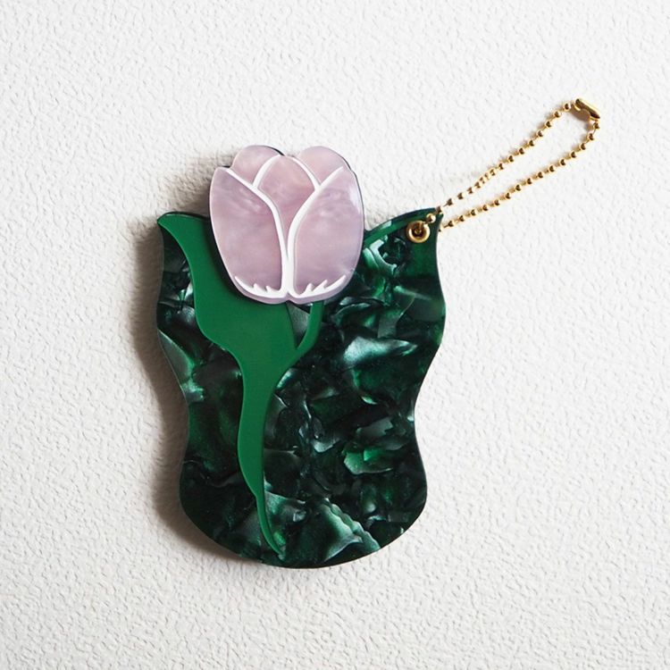 HEMING'SJoliJoli/FT ダイカットチャームミラー チューリップ