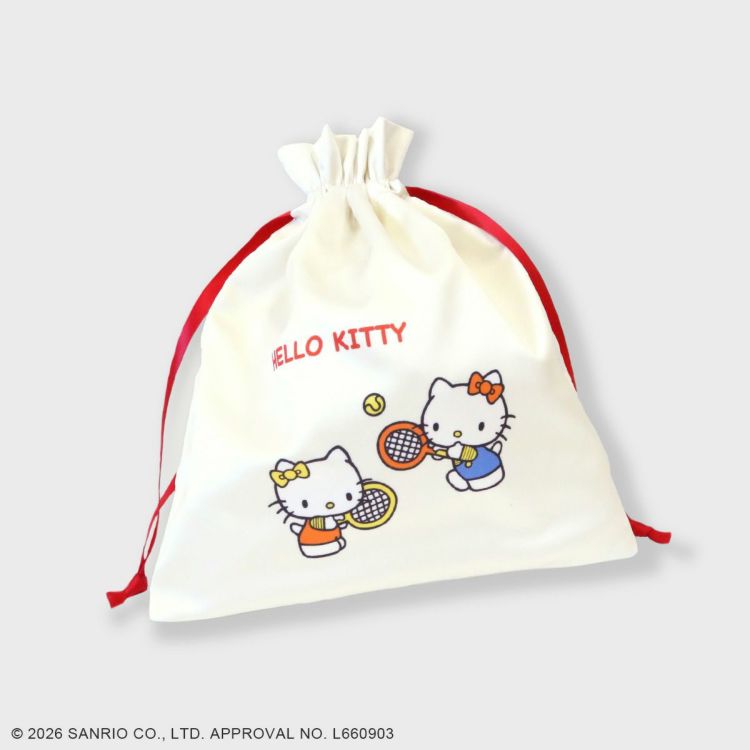 ACCOMMODEサンリオキャラクターズ/フレンズ巾着ポーチ ハローキティ